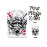 Drawing Samurai Tattoo Sketch Japanese Samurai Playing Cards 54 (Mini) Front - Heart10