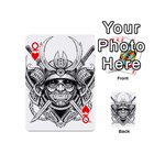 Drawing Samurai Tattoo Sketch Japanese Samurai Playing Cards 54 (Mini) Front - HeartQ