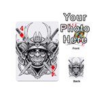 Drawing Samurai Tattoo Sketch Japanese Samurai Playing Cards 54 (Mini) Front - Diamond4