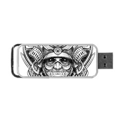 Drawing Samurai Tattoo Sketch Japanese Samurai Portable USB Flash (Two Sides)