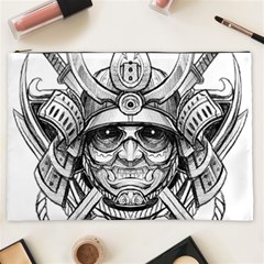 Drawing Samurai Tattoo Sketch Japanese Samurai Cosmetic Bag (XXL)