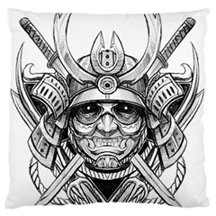 Drawing Samurai Tattoo Sketch Japanese Samurai Standard Flano Cushion Case (Two Sides)