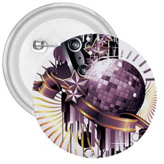 Nightclub Disco Ball Dj Dance Speaker 3  Buttons by Sudhe