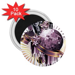 Nightclub Disco Ball Dj Dance Speaker 2 25  Magnets (10 Pack)  by Sudhe