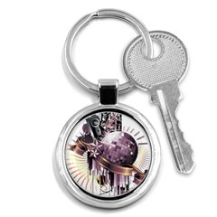 Nightclub Disco Ball Dj Dance Speaker Key Chains (round)  by Sudhe