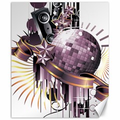 Nightclub Disco Ball Dj Dance Speaker Canvas 8  X 10  by Sudhe