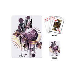 Nightclub Disco Ball Dj Dance Speaker Playing Cards (mini) by Sudhe