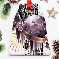 Nightclub Disco Ball Dj Dance Speaker Bell Ornament (two Sides) by Sudhe