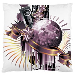 Nightclub Disco Ball Dj Dance Speaker Standard Flano Cushion Case (one Side) by Sudhe