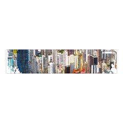 Hong Kong Skyline Watercolor Painting Poster Velvet Scrunchie by Sudhe