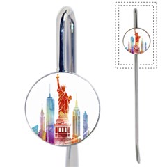 New York City Poster Watercolor Painting Illustrat Book Mark by Sudhe