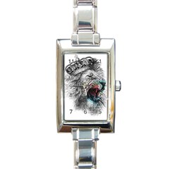 Lion King Head Rectangle Italian Charm Watch by Sudhe