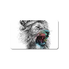 Lion King Head Magnet (name Card)