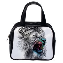 Lion King Head Classic Handbag (one Side) by Sudhe