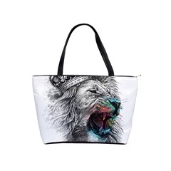 Lion King Head Classic Shoulder Handbag by Sudhe