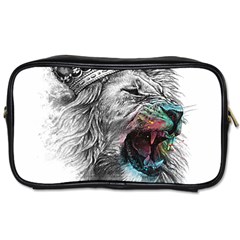 Lion King Head Toiletries Bag (two Sides) by Sudhe