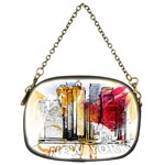 New York City Skyline Vector Illustration Chain Purse (Two Sides) Back