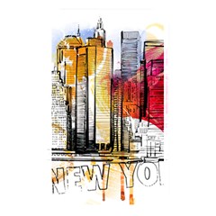 New York City Skyline Vector Illustration Memory Card Reader (rectangular) by Sudhe