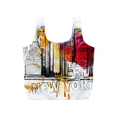 New York City Skyline Vector Illustration Full Print Recycle Bag (s) by Sudhe