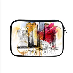 New York City Skyline Vector Illustration Apple Macbook Pro 15  Zipper Case by Sudhe