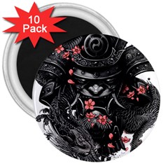 Sleeve Tattoo  Samurai 3  Magnets (10 Pack)  by Sudhe