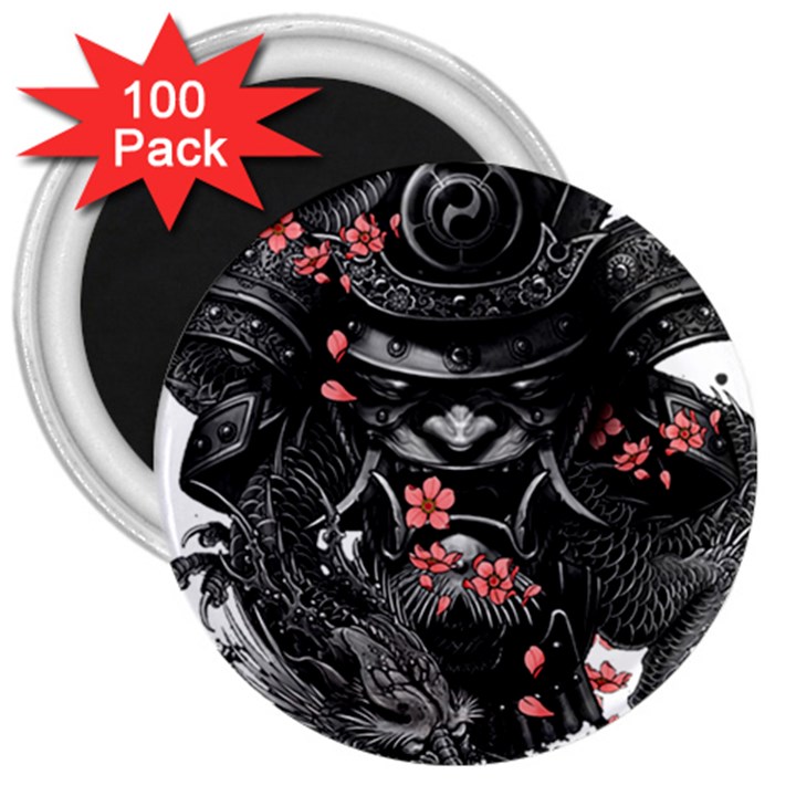 Sleeve Tattoo  Samurai 3  Magnets (100 pack)