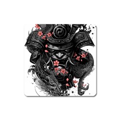 Sleeve Tattoo  Samurai Square Magnet by Sudhe