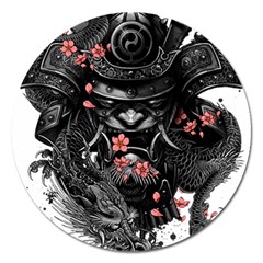 Sleeve Tattoo  Samurai Magnet 5  (round) by Sudhe