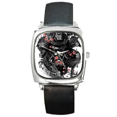 Sleeve Tattoo  Samurai Square Metal Watch by Sudhe