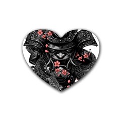 Sleeve Tattoo  Samurai Rubber Coaster (heart)  by Sudhe