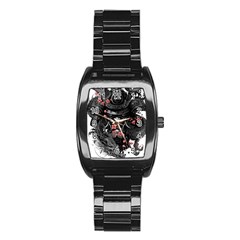 Sleeve Tattoo  Samurai Stainless Steel Barrel Watch by Sudhe