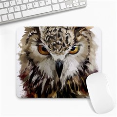 Vector Hand Painted Owl Large Mousepads by Sudhe