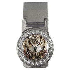 Vector Hand Painted Owl Money Clips (cz)  by Sudhe