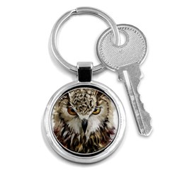 Vector Hand Painted Owl Key Chains (round)  by Sudhe