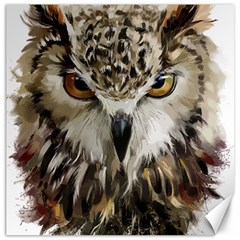 Vector Hand Painted Owl Canvas 12  X 12  by Sudhe