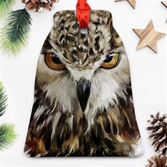 Vector Hand Painted Owl Ornament (bell) by Sudhe