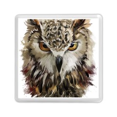 Vector Hand Painted Owl Memory Card Reader (square) by Sudhe