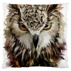 Vector Hand Painted Owl Standard Flano Cushion Case (one Side) by Sudhe