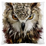 Vector Hand Painted Owl Large Flano Cushion Case (One Side) Front