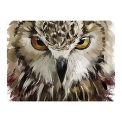 Vector Hand Painted Owl Double Sided Flano Blanket (mini)  by Sudhe