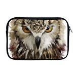 Vector Hand Painted Owl Apple MacBook Pro 17  Zipper Case Front