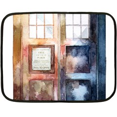 Tardis Doctor Who Transparent Fleece Blanket (mini)