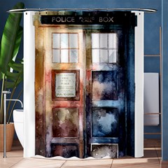 Tardis Doctor Who Transparent Shower Curtain 60  X 72  (medium)  by Sudhe