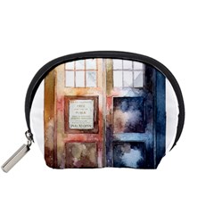 Tardis Doctor Who Transparent Accessory Pouch (small) by Sudhe