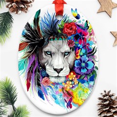 Art Drawing Poster Painting The Lion King Ornament (oval) by Sudhe