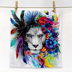 Art Drawing Poster Painting The Lion King Face Towel by Sudhe