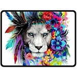 Art Drawing Poster Painting The Lion King Fleece Blanket (Large)  80 x60  Blanket Front