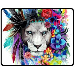 Art Drawing Poster Painting The Lion King Fleece Blanket (medium)  by Sudhe