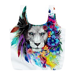 Art Drawing Poster Painting The Lion King Full Print Recycle Bag (l) by Sudhe