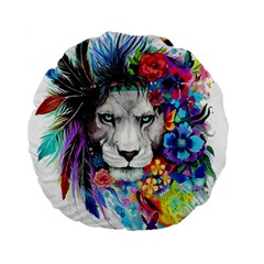 Art Drawing Poster Painting The Lion King Standard 15  Premium Flano Round Cushions